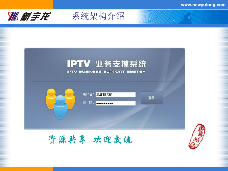 IPTV产品化系统架构介绍版_第1页
