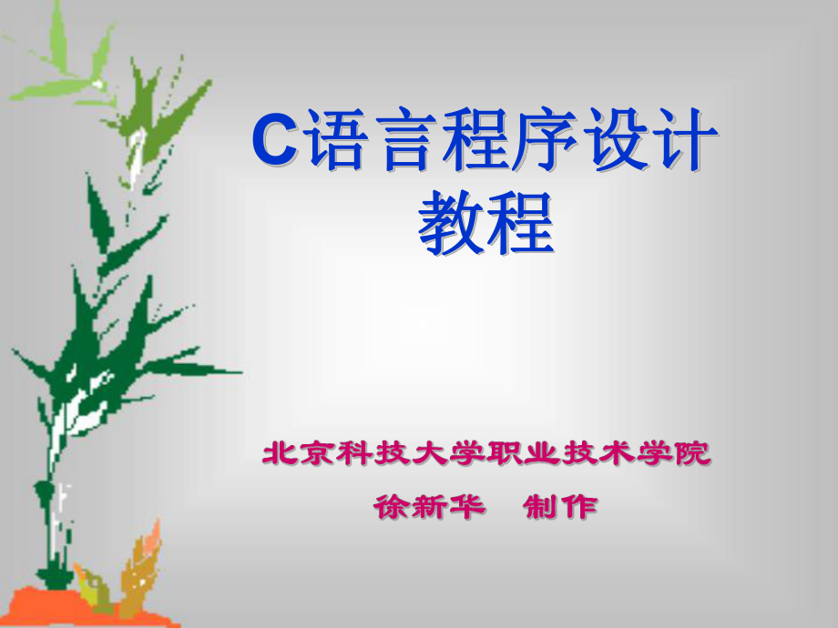 Ｃ语言课件 全集_第1页