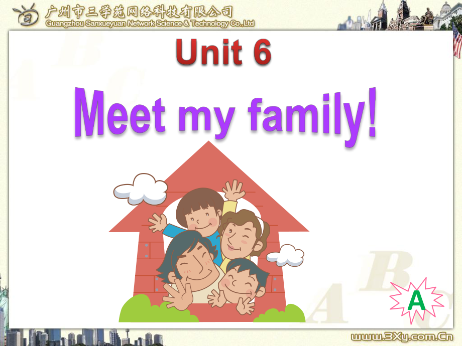 PEP小學英語四年級上冊Unit 6 Meet my family課件_第1頁