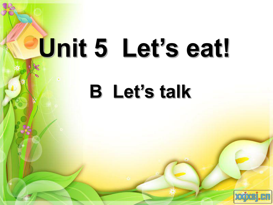 PEP小學(xué)英語三年級上冊Unit 5 Let’s eat!B Let’s talk課件_第1頁