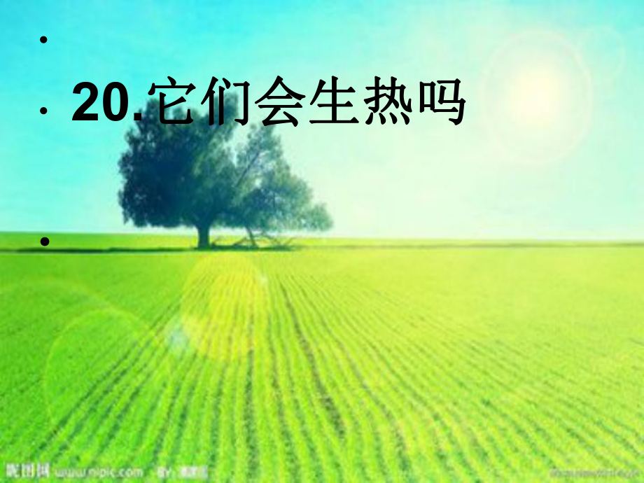 青島版小學(xué)四上科學(xué)20《它們會生熱嗎》_第1頁