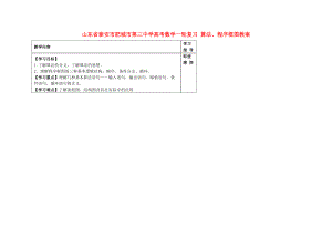 山東省泰安市肥城市第三中學(xué)高考數(shù)學(xué)一輪復(fù)習(xí) 算法、程序框圖教案