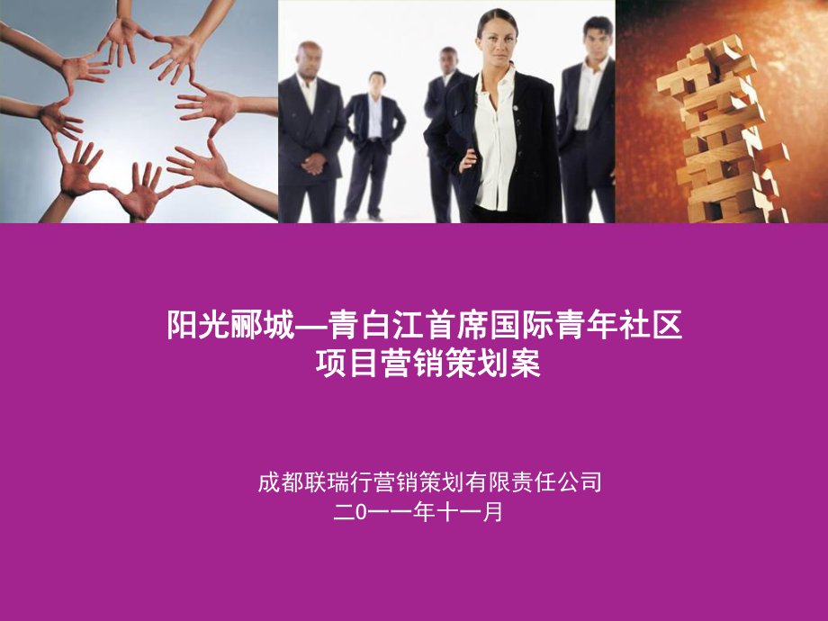 阳光郦城—青白江首席国际青年社区项目营销策划案49P_第1页