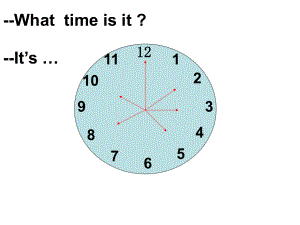 新PEP小學(xué)英語(yǔ)四年級(jí)下冊(cè)Unit 2 What time is it？課件