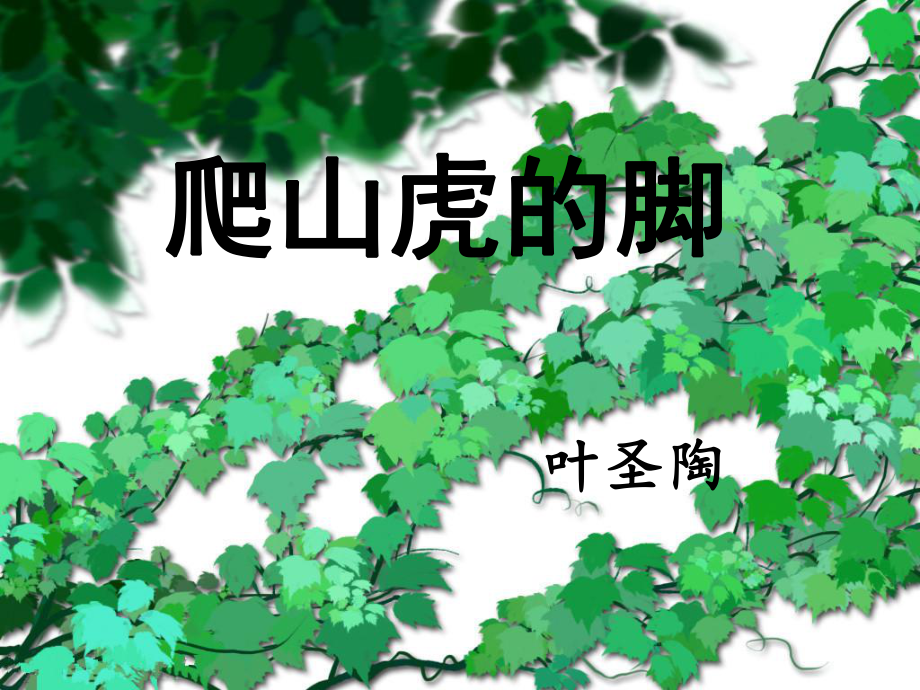 《爬山虎的腳》課件