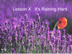 三年級(jí)下冊(cè)英語(yǔ)課件-LessonX It's Rainning Hard∣川教版