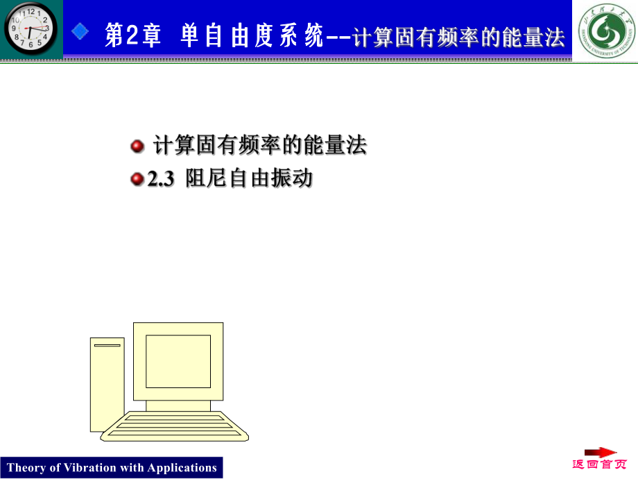 第2章 單自由度系統(tǒng)計(jì)算固有頻率的能量法_第1頁(yè)