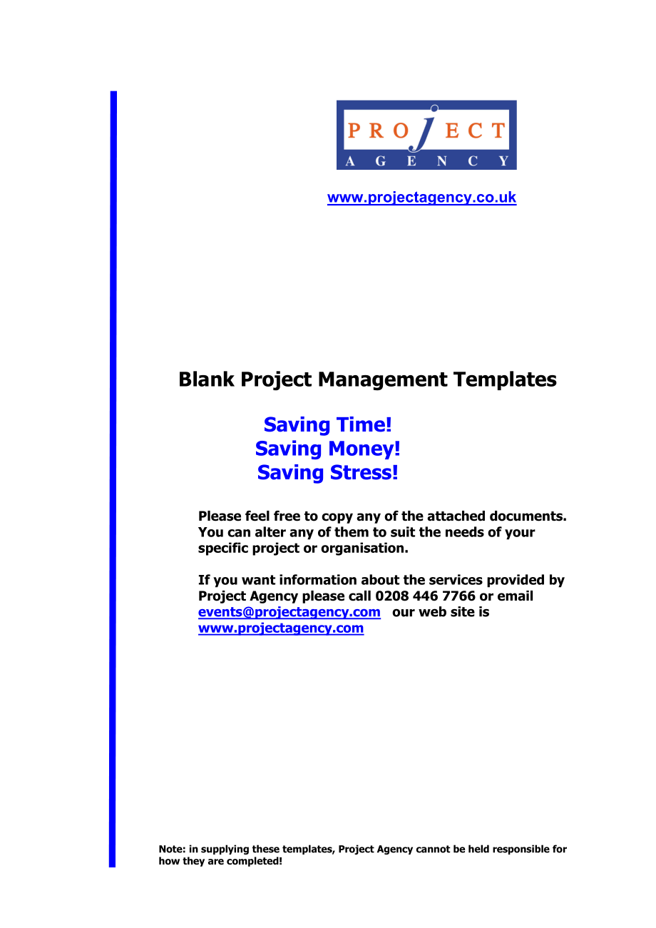 Project Management Templates_第1页