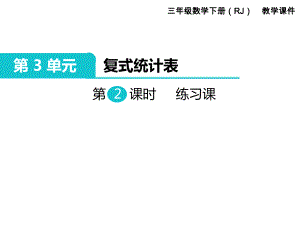 三年級(jí)下冊(cè)數(shù)學(xué)課件-第3單元 復(fù)式統(tǒng)計(jì)表 第2課時(shí) 練習(xí)課｜人教新課標(biāo)