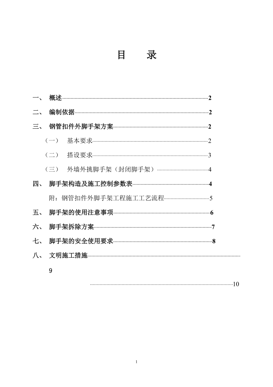 外墙立面刷新整治工程施工方案_第1页