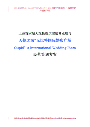 上海天使之城·丘比特国际婚庆广场经营策划方案