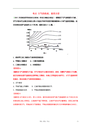 2012高考地理復(fù)習(xí) 考點(diǎn)精析 大氣的組成