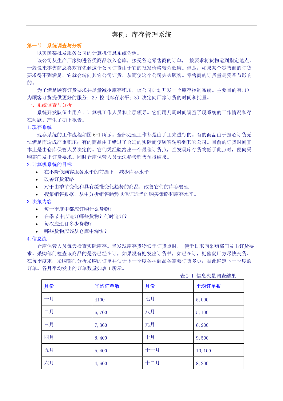 库存管理系统设计案例分析_第1页