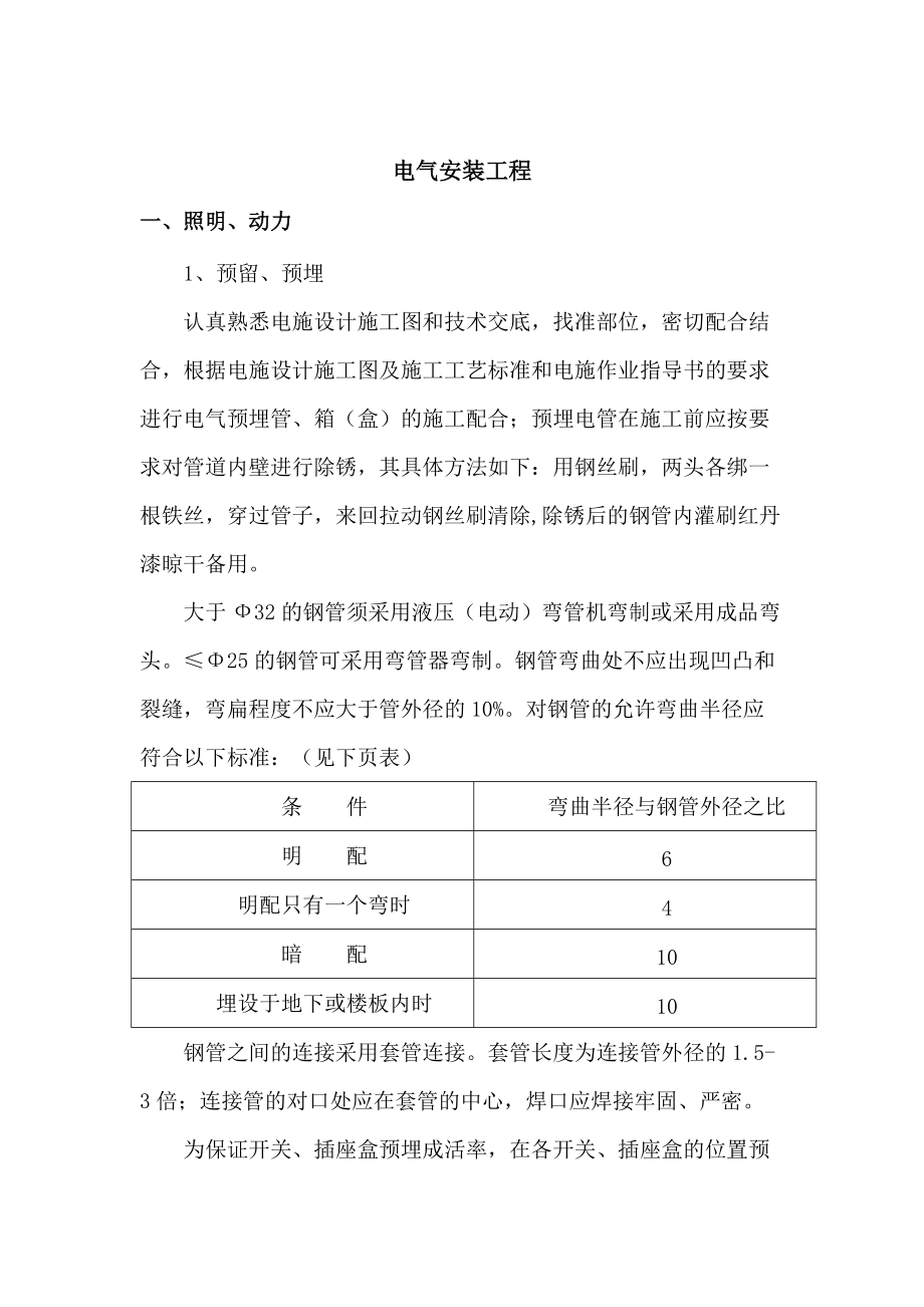 酒店会议中心电气安装工程施工方案#北京_第1页