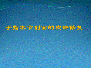 （優(yōu)質(zhì)課件）手部小創(chuàng)面的皮瓣修復(fù)