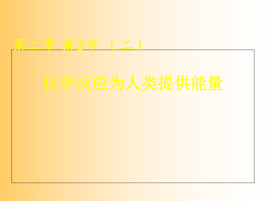 必修二 第2章 第3節(jié) 第二課時(shí) 化學(xué)反應(yīng)為人類提供能量_第1頁(yè)