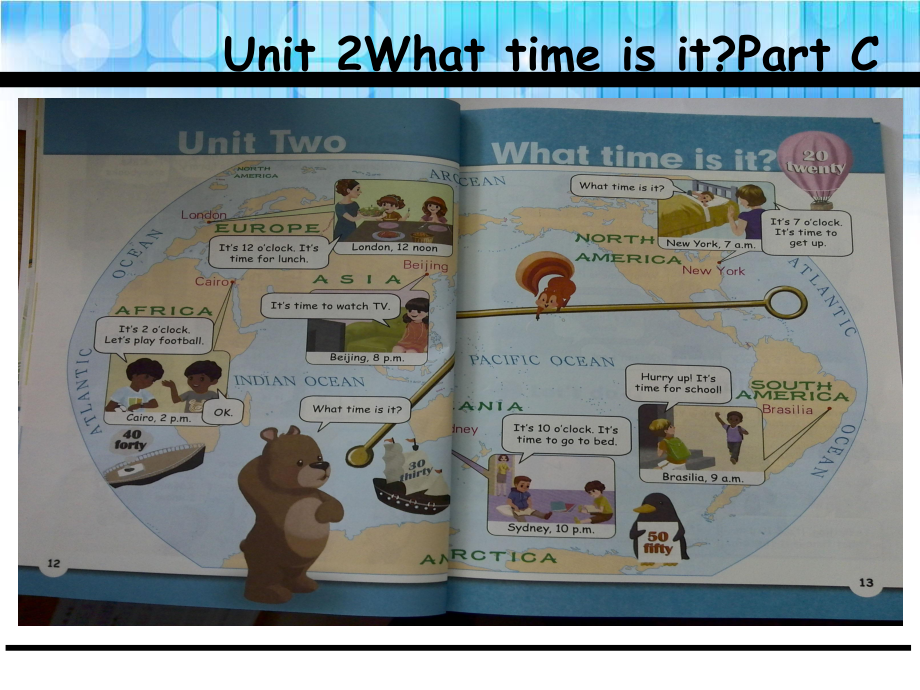 四年級下冊英語課件-Unit 2What time is it C_人教_第1頁