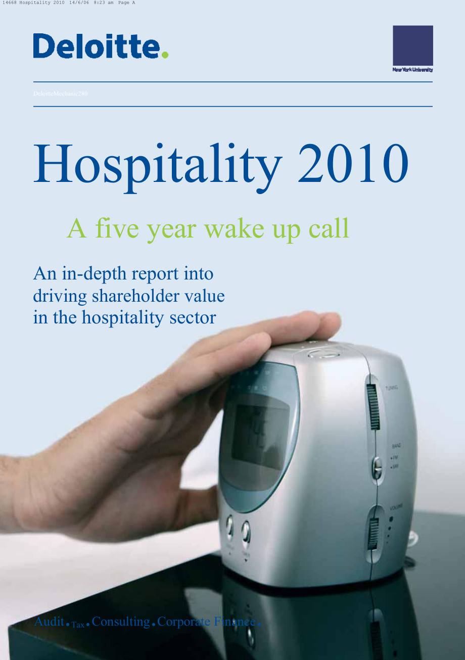 酒店及旅游行业市场分析报告_第1页