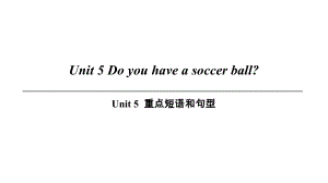 Unit 5重點短語和句型