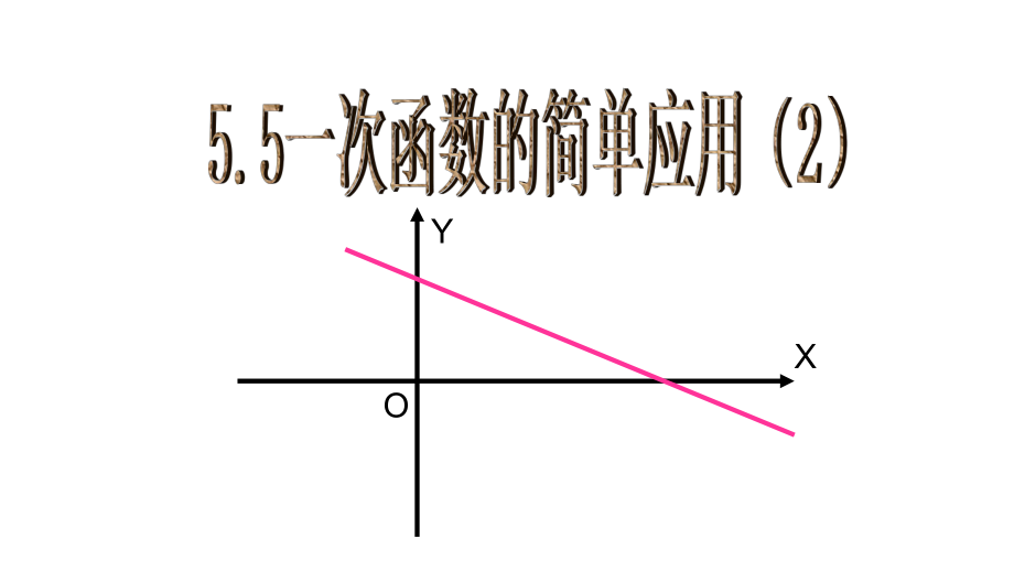 55一次函数的简单应用（2)_第1页