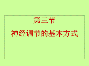 生物七年級(jí)人教版 第三節(jié) 神經(jīng)調(diào)節(jié)的基本方式課件