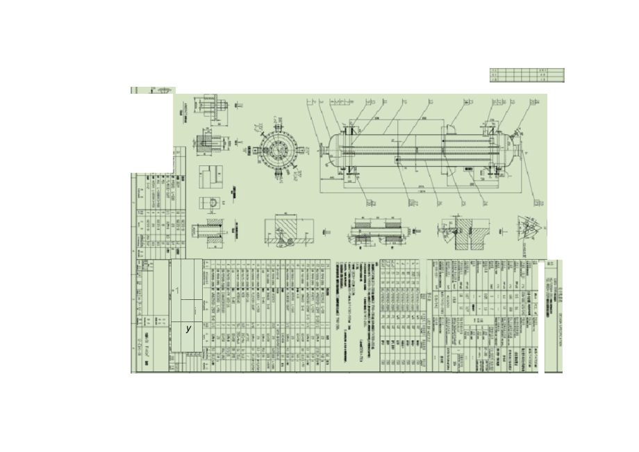 液化氣換熱器CAD裝配圖和零件圖-固定管板式換熱器_第1頁