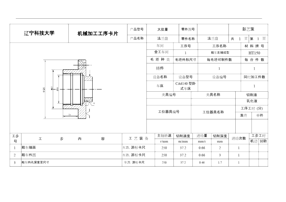 法蘭盤工序卡[全套]_第1頁