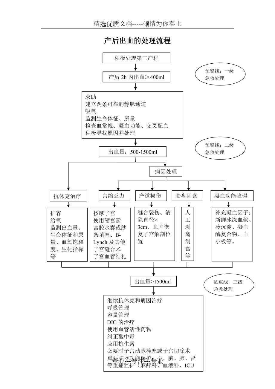 产后出血的处理流程(共1页)