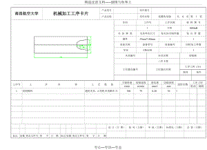 花鍵傳動(dòng)軸工序卡片(共8頁)