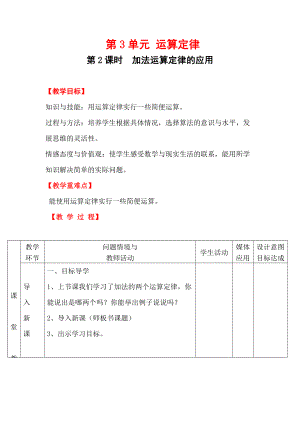 第2課時 加法運算定律的應用