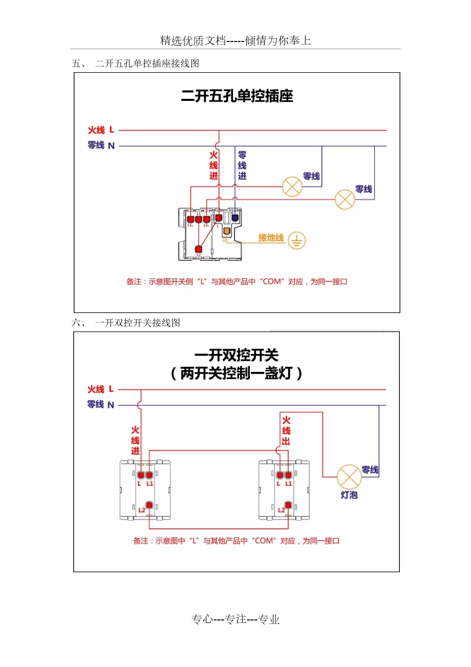 电工必备—最全的开关接线图