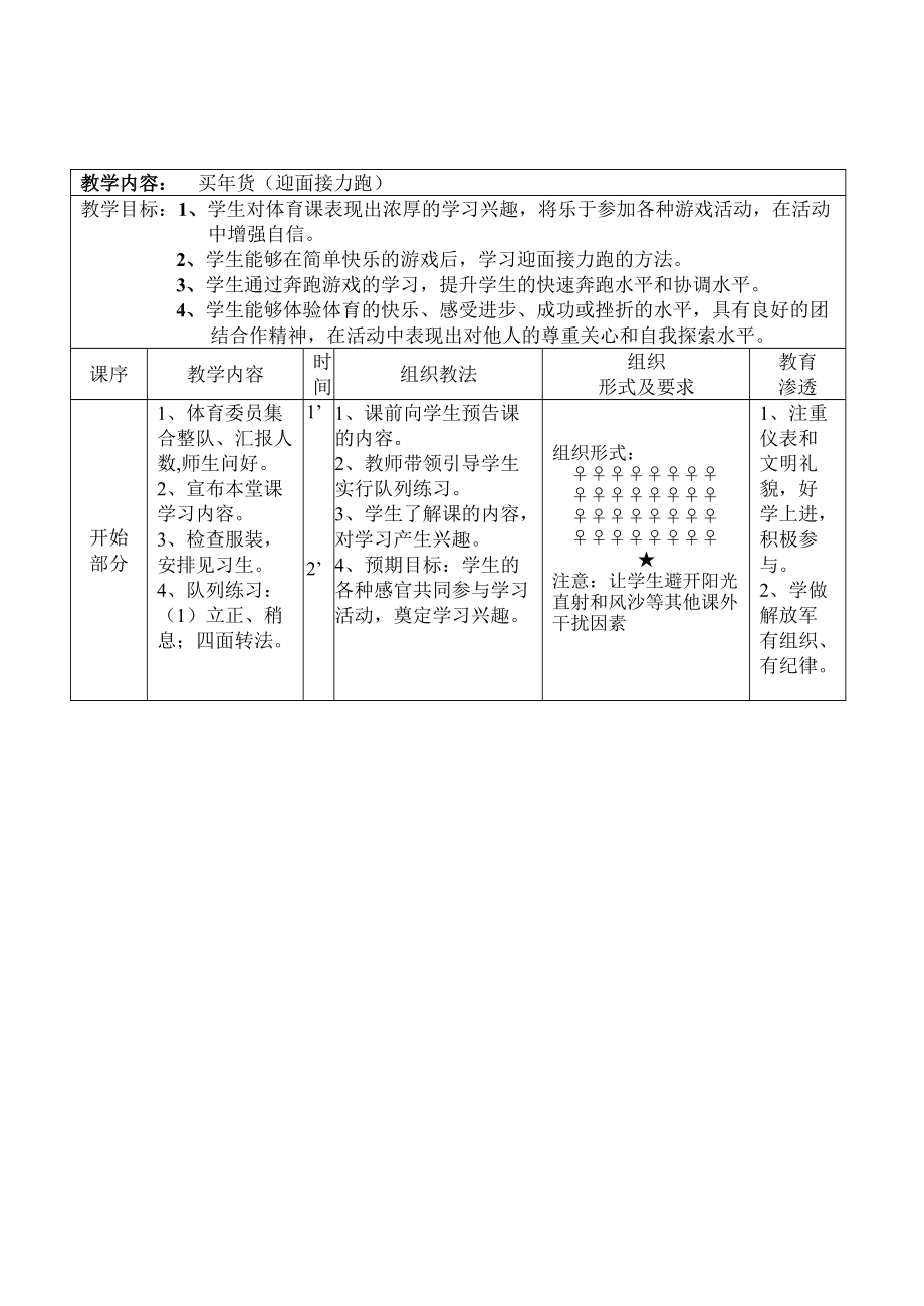 迎面接力跑教案 (1)_第1頁