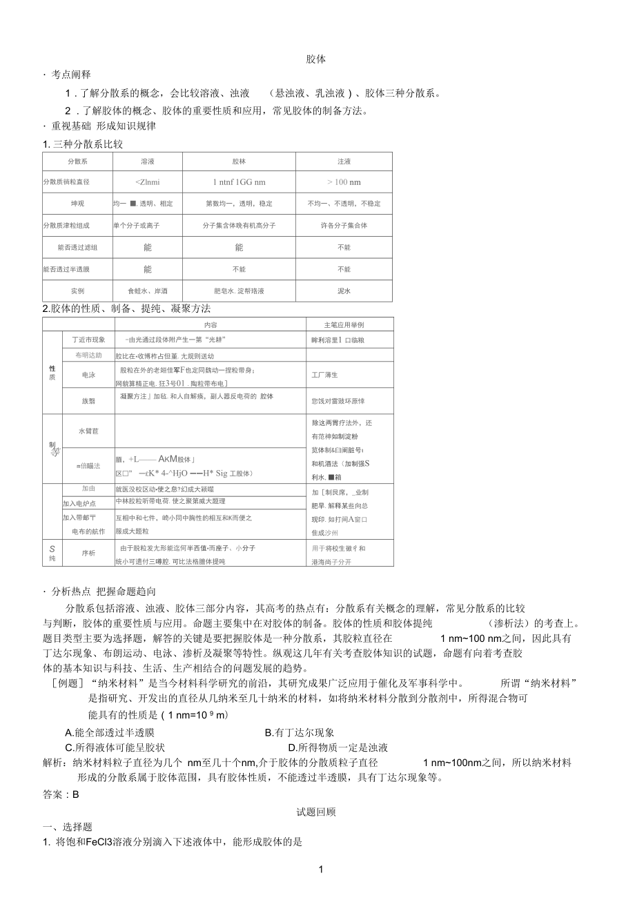 高中参考资料化学_胶体_第1页