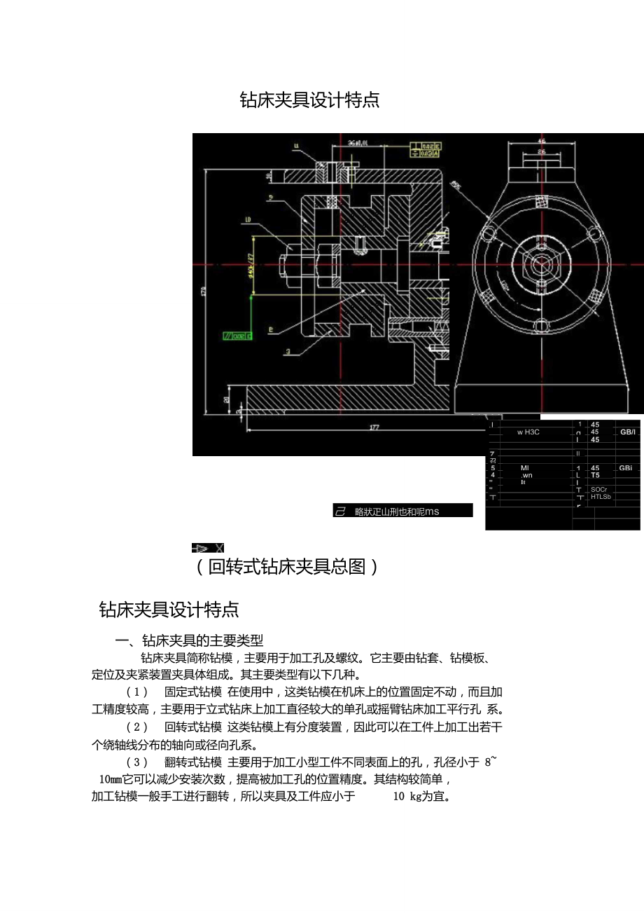 鉆床夾具設計特點_第1頁