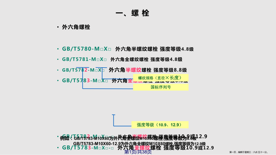 标准件识别螺栓等_第1页