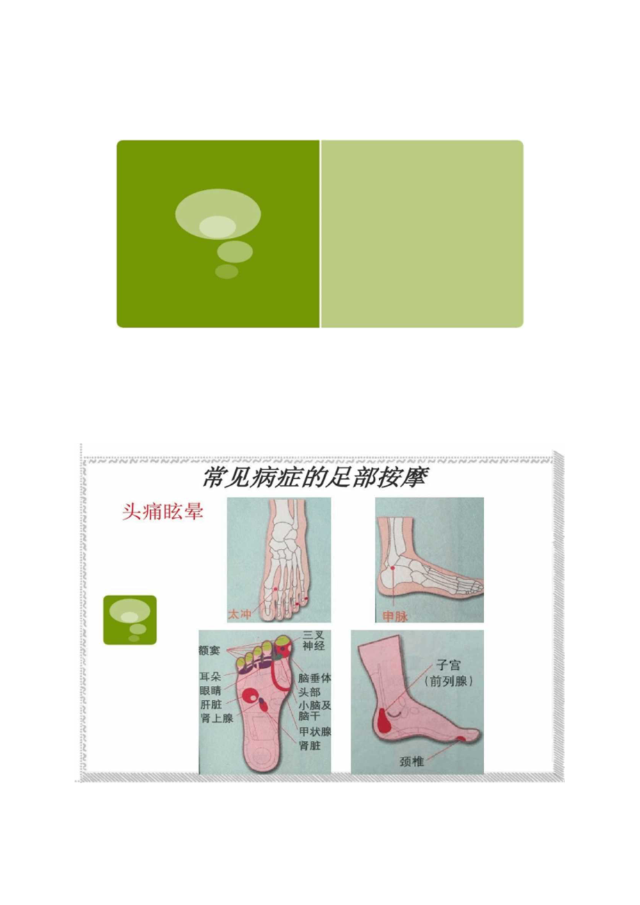 常見病足部按摩部位(精)_第1頁