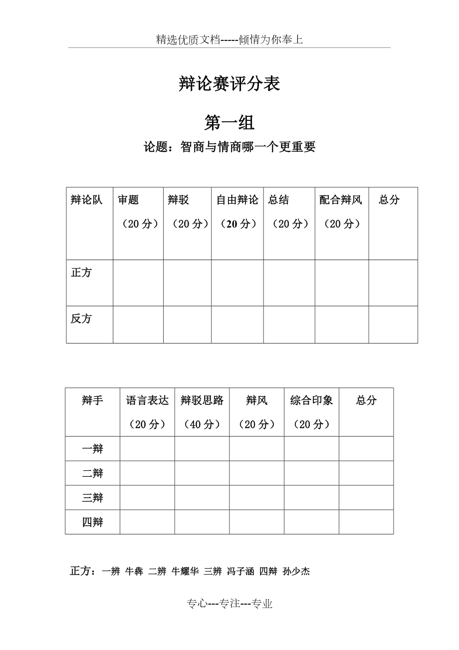 辯論賽評分表(共6頁)_第1頁