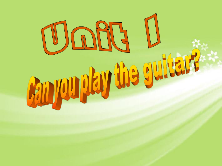 七年级英语下册《unit1_Can_you_play_the_guitar》课件_人教版_第1页