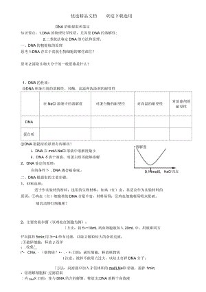 《DNA的粗提取與鑒定》活動(dòng)單