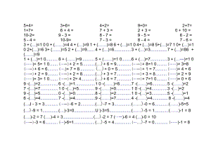 10以內加減法