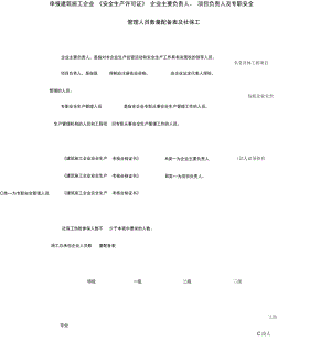 《安全生產(chǎn)許可證》企業(yè)安全人員配置