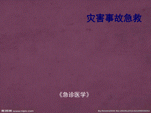 急診醫(yī)學課件 9第九章 災害事故急救教學課件