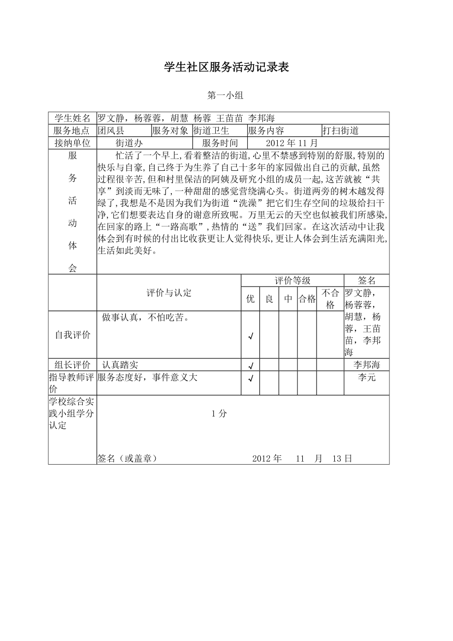 活動(dòng)記錄表 (4)_第1頁