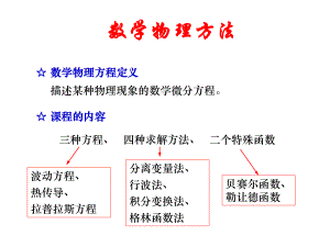 數(shù)學(xué)物理方法 課件教案