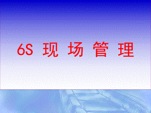 企業(yè)6S現(xiàn)場(chǎng)管理 培訓(xùn)課件PPT