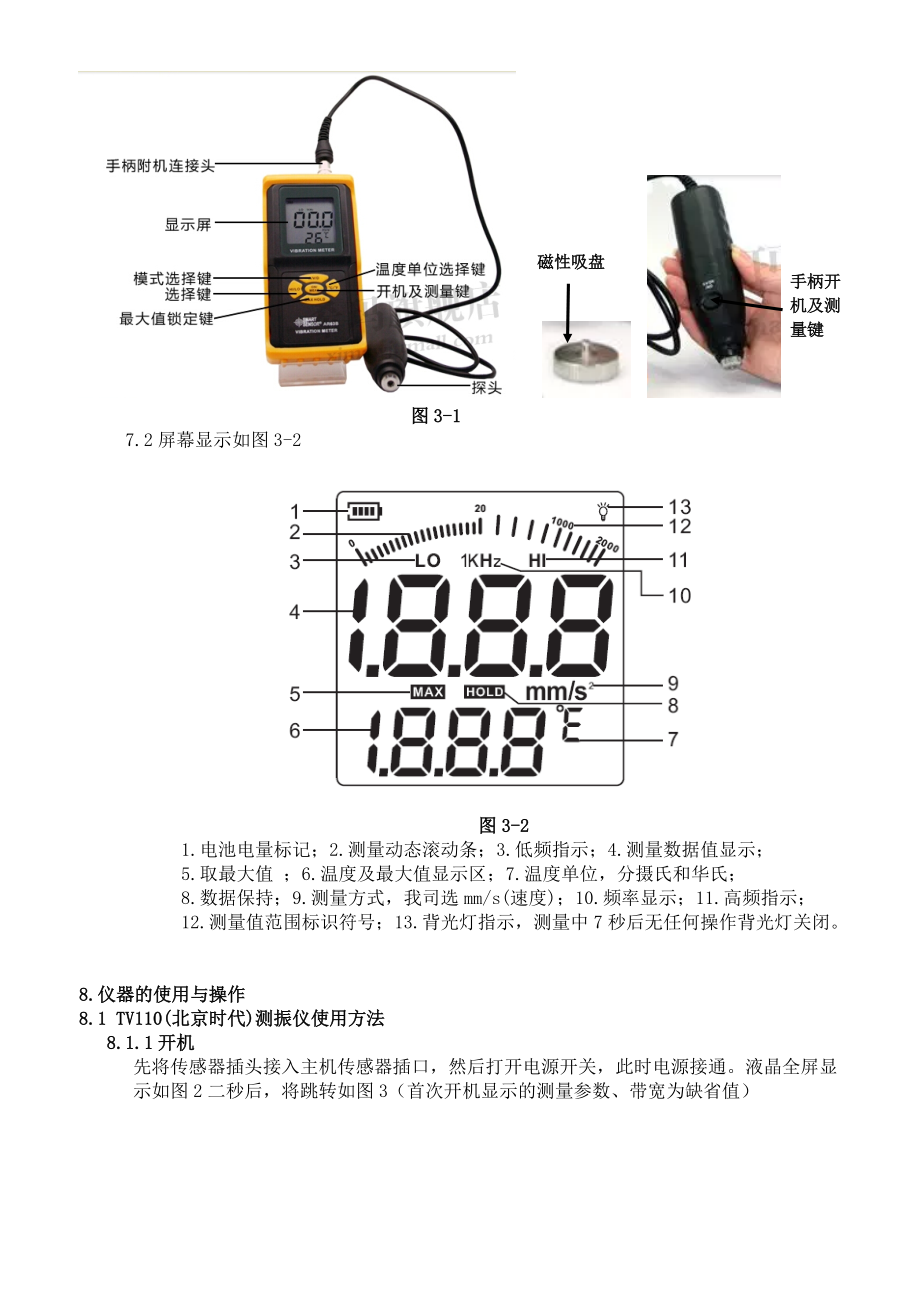 测振仪的使用方法图片