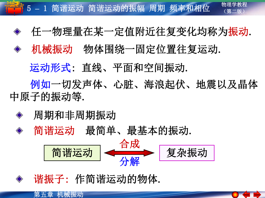 簡諧運動物理教學課件PPT_第1頁