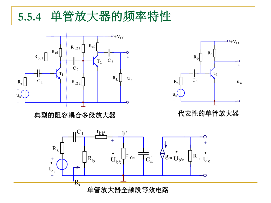 單管放大器的頻率特性物理教學(xué)課件PPT_第1頁(yè)