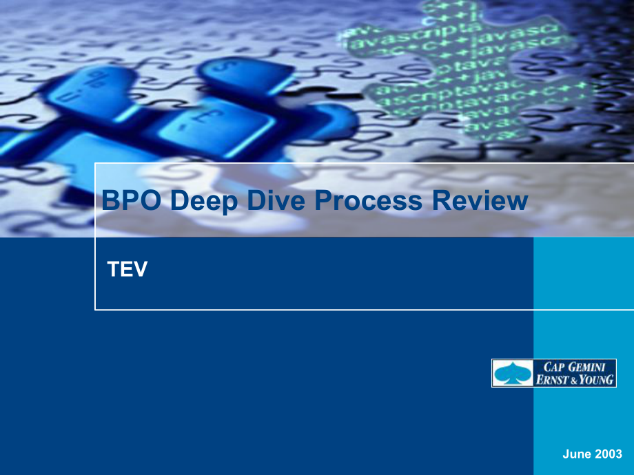 通用模板 BPO Deep Dive Process ReviewPPT_第1页