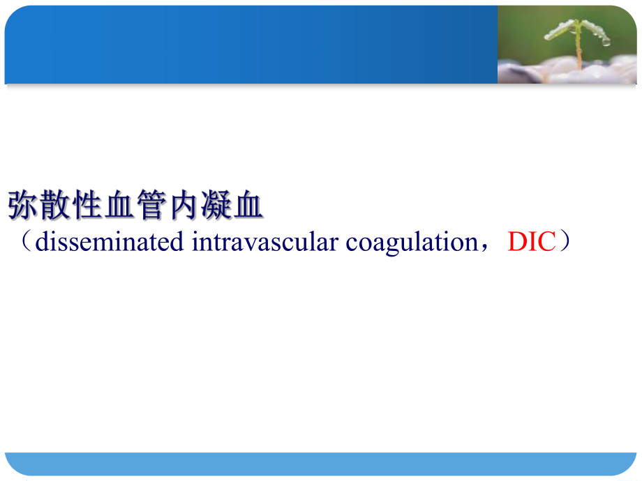 第十二章 彌散性血管內(nèi)凝血 ppt課件_第1頁(yè)